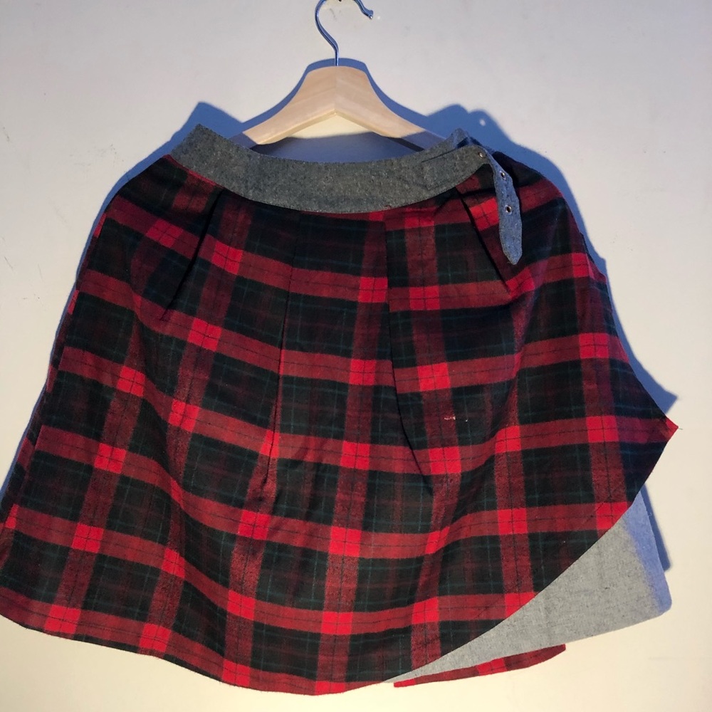 Girl’s Midi Plaid Skirt